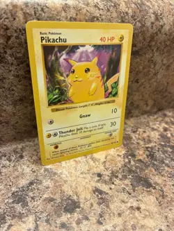 PIKACHU "Yellow Cheeks" Shadowless 58/102 Base Set Pokemon TCG LP🔥NICE! - Image 2