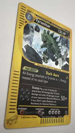 Pokemon Tyranitar Expedition Base Set Holo Rare 029/165 120 HP 2002 Reverse Hol… - Image 4