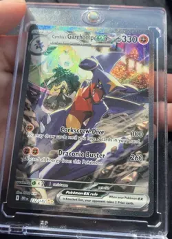 Pokemon Cynthia's Garchomp ex Full Art Holo 232/182 Sv10 Destined Rivals 330 HP - Image 1