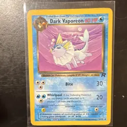 Pokemon TCG Team Rocket Dark Vaporeon, Dark Flareon, Dark Jolteon 2000 wotc np - Image 2