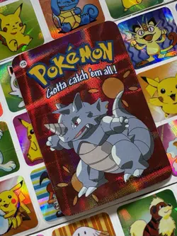 Pokemon 151 Vintage Pocket Monsters Vending HOLO Prism Sticker 2000 Nintendo - Image 1