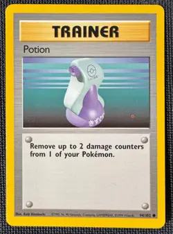 POTION 94/102 COMMON BASE SET POKEMON SHADOWLESS LP - Image 1