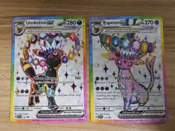 Pokemon TCG SVP: Espeon EX 175 & Umbreon EX 176 Black Star Promos - Image 1