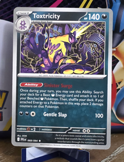 NON Holo Rare Toxtricity 068/094 DECK EXCLUSIVE Pokemon Phantasmal Flames - Image 1