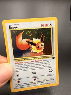 Pokemon 2000 Eevee Black Star Promo #11 Near Mint 🌀"Swirl Above Its Tail - Image 2