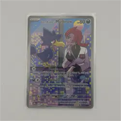 Pokemon Team Rocket's Murkrow Full Art Holo Dark 200/182 80 HP English - Image 1