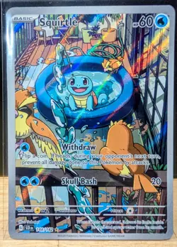 Squirtle 148/142 Sv07: Stellar Crown Holo Pokemon Mint Pack Fresh Pull - Image 1