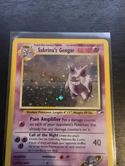 Pokemon TCG Gym Heroes Sabrina's Gengar Holo 14/132 Vintage LP - Image 2
