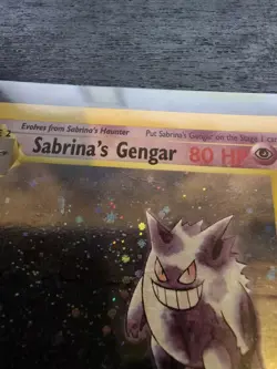 Pokemon TCG Gym Heroes Sabrina's Gengar Holo 14/132 Vintage LP - Image 3