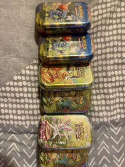Pokemon TCG 4x Prismatic Evolutions & 2 Ascended Heroes Mini Tins Sealed - Image 1