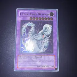 Yu-Gi-Oh! Cyber Twin Dragon -CRV-EN035- Ultimate Rare- 1st Edition NM - Image 1
