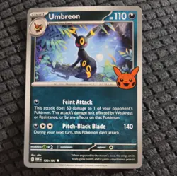 Pokemon Umbreon 130/197 Trick or Trade Booster 2024 Regular - Image 1