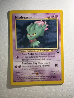 Pokemon Misdreavus Black Star Promo #39 LP See Pictures - Image 1