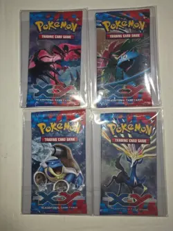 Pokemon XY Base Set x4 Booster Packs - 1 of each 4 total arts - New & Sealed - Image 1