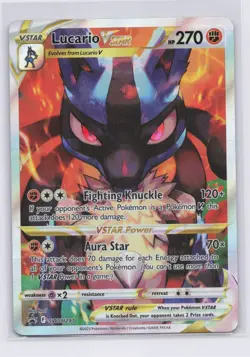 Pokemon Crown Zenith Lucario Vstar SWSH291 Black Star Promo NM - Image 1