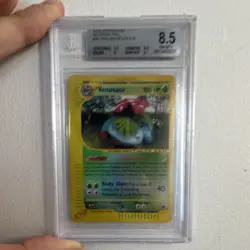 Pokemon Venusaur Expedition Base Set Holo Rare Reverse Holo Beckett 8.5 030/165 - Image 1
