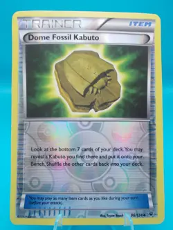 Dome Fossil Kabuto 96/124 Fates Collide Pokemon TCG Reverse Holo Near Mint/Mint - Image 1