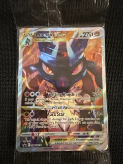 Pokemon TCG Lucario VSTAR SWSH291 Crown Zenith Promo Factory Sealed, Near Mint - Image 1