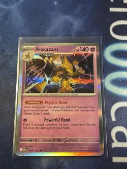Pokemon Alakazam Rare HOLO 056/132 Me01: Mega Evolution - Image 1