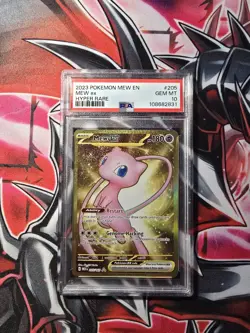 2023 POKEMON #205 MEW EX *HYPER RARE PSA 10 GEM MINT* - Image 1