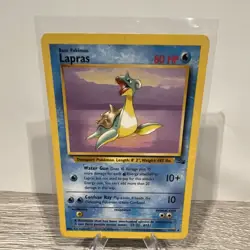 Wizards Lapras 25/62 Fossil Regular Rare Basic 80 HP Pokemon TCG - Image 1
