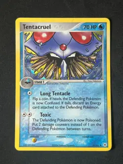 Pokemon TCG 2004 Tentacruel EX Hidden Legends 51/101 Holo Lightly Played - Image 2
