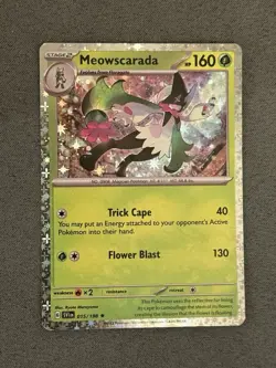 Pokemon TCG Meowscarada 015/198 Starlight Holo - Scarlet & Violet NM/M - Image 1