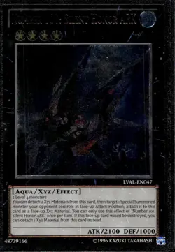 Number 101: Silent Honor ARK Unl Ed Ultimate Rare LVAL-EN047 Yu-Gi-Oh! - Image 1