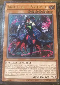 Diabellstar The Black Witch OP26 EN001 YUGIOH ULTIMATE RARE - Image 1