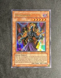Yugioh Helpoemer PGD-058 Pharaonic Guardian 1st Edition Misprint Square Cut - Image 1