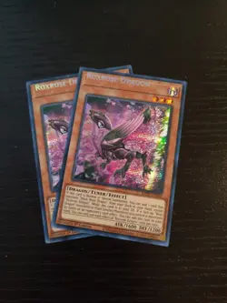Yugioh Roxrose Dragon Secret rare MP22 MISPRINT Name Shift NM - Image 1