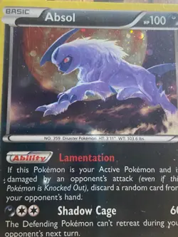 Pokemon TCG 2016 XY Black Star Promo Cosmos Holo Card -- Absol XY178 - Image 2