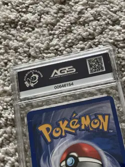 Vtg 1999 POKEMON Base Set Unlimited 2/102 BLASTOISE HOLO AGS 5.5 EX+ Graded Card - Image 5