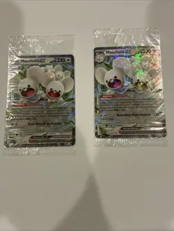 (2) Maushold ex 155/182 SV04: Paradox Rift Holo SEALED PROMO Pokemon Cards - Image 1