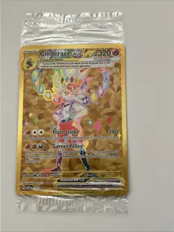 Cinderace ex 163 Sv: Scarlet & Violet Holo SEALED PROMO Pokemon Card - Image 1