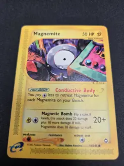 Magnemite Aquapolis 91/147 Common Regular Unlimited Pokemon Card - Image 1