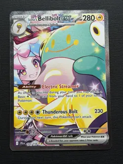 Pokemon TCG Iono's Bellibolt EX Journey Together Ultra Rare Holo Card 183/159 - Image 1