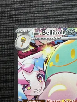 Pokemon TCG Iono's Bellibolt EX Journey Together Ultra Rare Holo Card 183/159 - Image 3