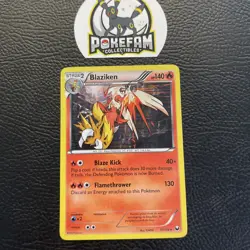 HOLO Blaziken 17/108 VLP - Dark Explorers Pokemon Card - TOKIYA Art - Image 1