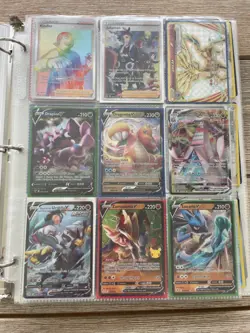 Pokemon card binder collection all english all rare or better with penny sleeves - Image 1