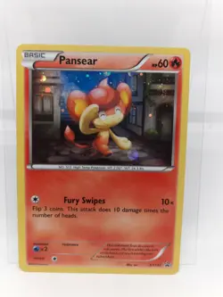 Rare XY Black Star Promo Pansear Pokemon Card XY131 2016 Lightly Played LP TCG ! - Image 1