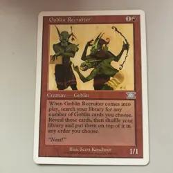Goblin Recruiter Core Set 6th Edition MTG LP - Image 1