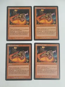 MTG Playset 4x Reckless Charge (Odyssey/Red/C) - BGM - Image 1