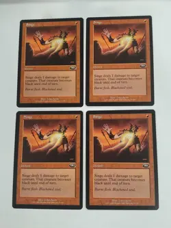 MTG Playset 4x Singe (Planeshift/Red/C) - BGM - Image 1