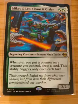 MTG Mikey & Leo, Chaos & Order 0158 Teenage Mutant Ninja Turtles M/NM - Image 1
