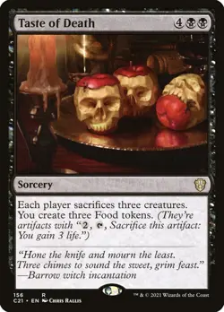 Taste of Death [Commander 2021] Magic MTG - Image 1