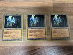 Magic The Gathering Tokyo 1999 World Championships ANCIENT TOMB Land x 3 gold - Image 1