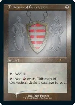 Talisman of Conviction (Retro Frame) (Foil Etched) Secret Lair DropSeries NM MTG - Image 1