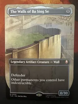 1x The Walls Of Ba Sing Se NM - MTG TLA - Borderless Mythic Rare - Image 1