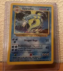 Pokemon Gyarados Base Set Holo Rare 6/102 1999 Dragon Rage Bubblebeam Card - Image 1